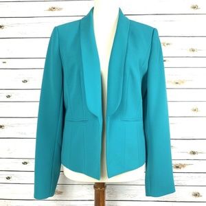 Halogen Blazer Suit Jacket Collar Green Size 12